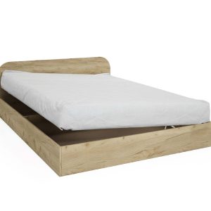 Κρεβάτι μπαούλο ημίδιπλο 1212011 Σασό, 120/190, Genomax