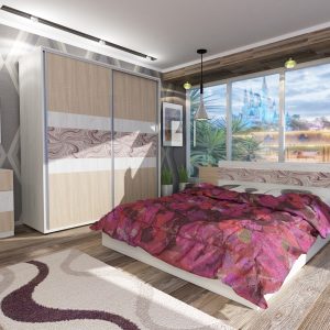 Σετ Κρεβατοκάμαρας 4 τεμαχίων 160/200, Adore, Genomax