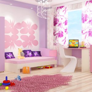 Σετ παιδικού δωματίου Alisa 4 τεμαχίων, 82/190, Genomax