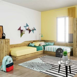 Σετ παιδικού δωματίου 5 τεμαχίων, 1218002, 82/190, Genomax