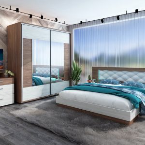 Σετ Κρεβατοκάμαρας 5 τεμαχίων 160/200, Regal, 245/215/89 εκ., Genomax