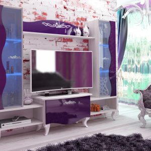 Σύνθετο Σαλονιού Shik 2, 220x45x181, Genomax