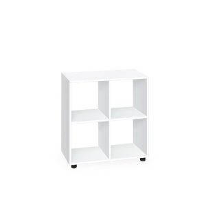 Βιβλιοθήκη ανοιχτή Kubo 4 Λευκή, 69x33x71, Genomax