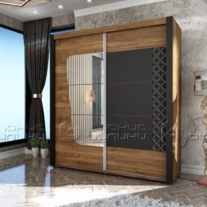 Ντουλάπα Kafe, 200x60x210 εκ, Genomax