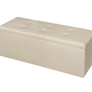 Σκαμπό αποθηκευτικό, Grand Μπεζ, 120x40x39 εκ., Genomax