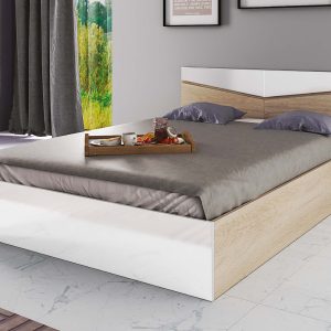 Κρεβάτι διπλό 2008 Σόνομα Λευκό, 160/200, Genomax