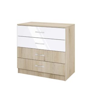 Συρταριέρα 1213002 Σόνομα Λευκό, 43,5x76x80, Genomax