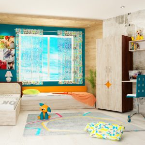 Παιδικό υπνοδωμάτιο, Alex, 82/190, Genomax