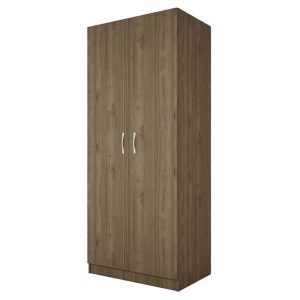 Ντουλάπα Δίφυλλη 1211001 Καρυδί, 52x191x80, Genomax