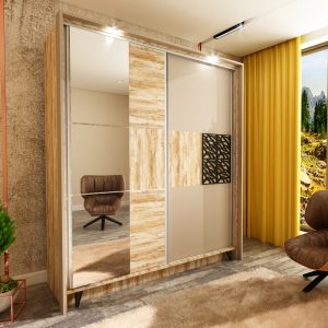 Ντουλάπα Ego, 180x61.5x211 εκ, Genomax