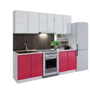 Σύνθεση Κουζίνας μήκος 3.40μ ύψος 2,17μ βάθος 0,60μ, Glantz 340, Genomax