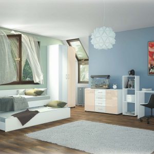 Σετ παιδικού δωματίου AVA 2324, Sandi, ΔΩΡΟ 2 Στρώματα 82/190 & 2 μαξιλάρια, Genomax