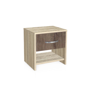 Κομοδίνο, AVA 2  Σόνομα/Καρυδί , 40x40x30,5, Genomax