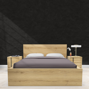 Κρεβάτι Διπλό Ξύλινο Bremo, 160x200 εκ., All4home