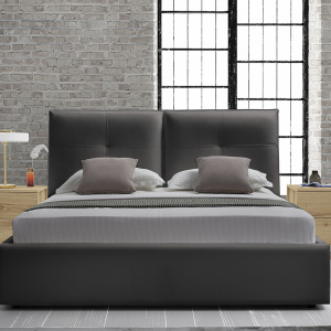 Κρεβάτι Υπέρδιπλο Monica με Ύφασμα, Γκρι, 160x200 εκ., 2240000327, All4home