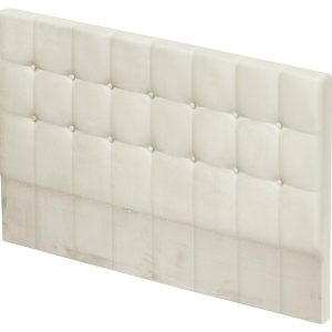 Κεφαλάρι κρεβατιού επενδυμένο με ύφασμα για κρεβάτι με πλάτος από 82 έως 180 εκ., Ivory, Catleya