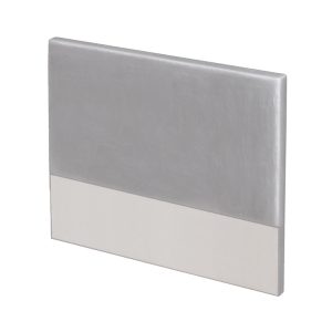 Κεφαλάρι κρεβατιού επενδυμένο με δέρμα για κρεβάτι με πλάτος από 82 έως 180 εκ., Γκρι, Leather