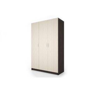 Ντουλάπα Τρίφυλλη 1211002 Βέγγε/Άστρα, 120x191x52, Genomax